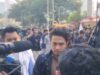 Aliansi mahasiswa sulawesi selatan melakukan aksi didepan Gedung KPK
