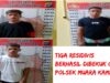 Beraksi Dibeberapa Daerah, Tiga Residivis Berhasil Dibekuk  Polsek Muara Kaman Polres Kukar